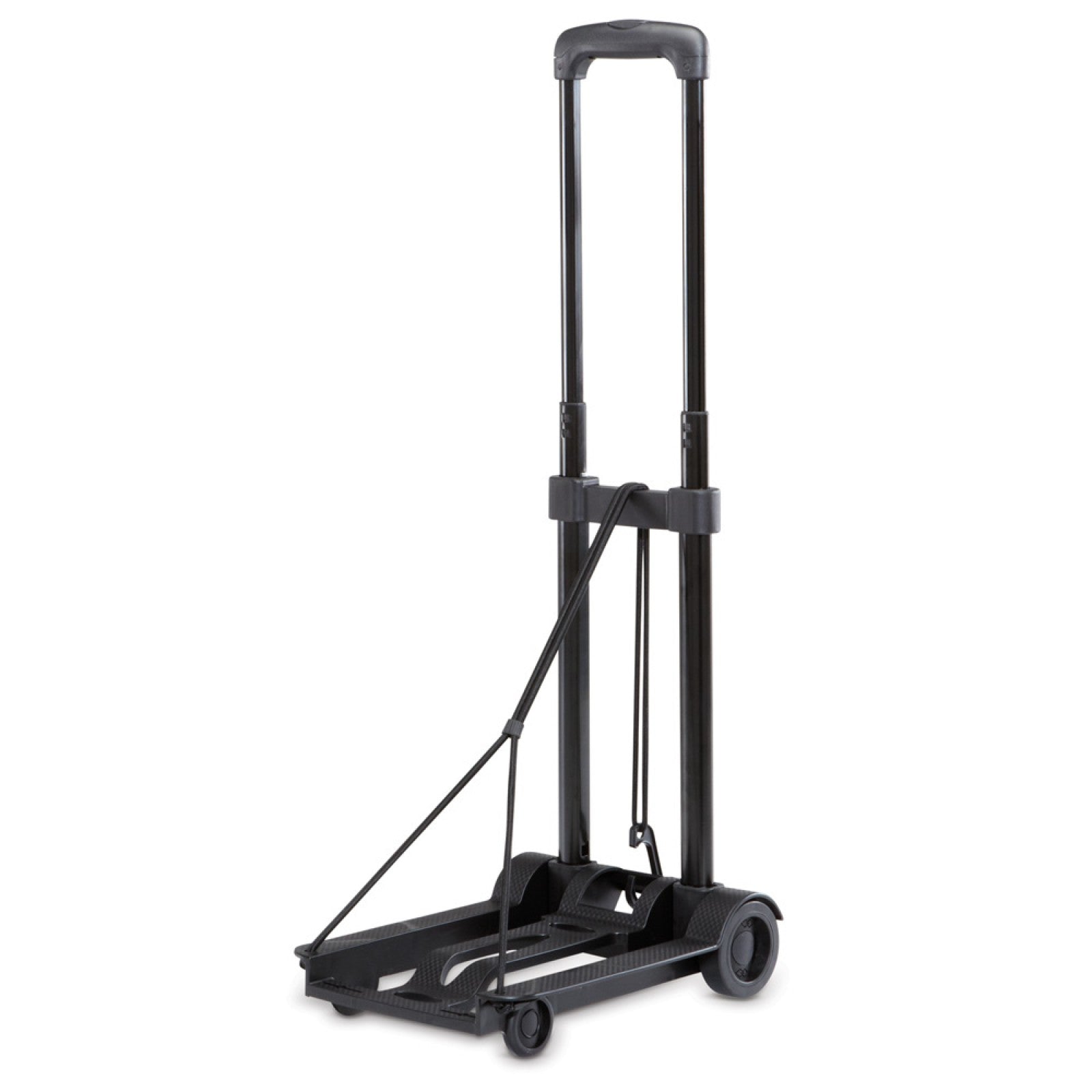 Foldable Trolly Dolly Cart - Carry up to 65 Lbs. (Black)