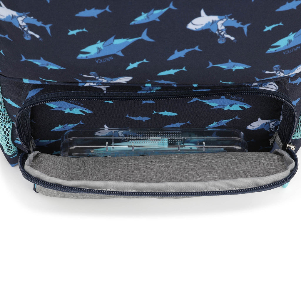 Kids Backpack | 16" Tall | Shark Riders