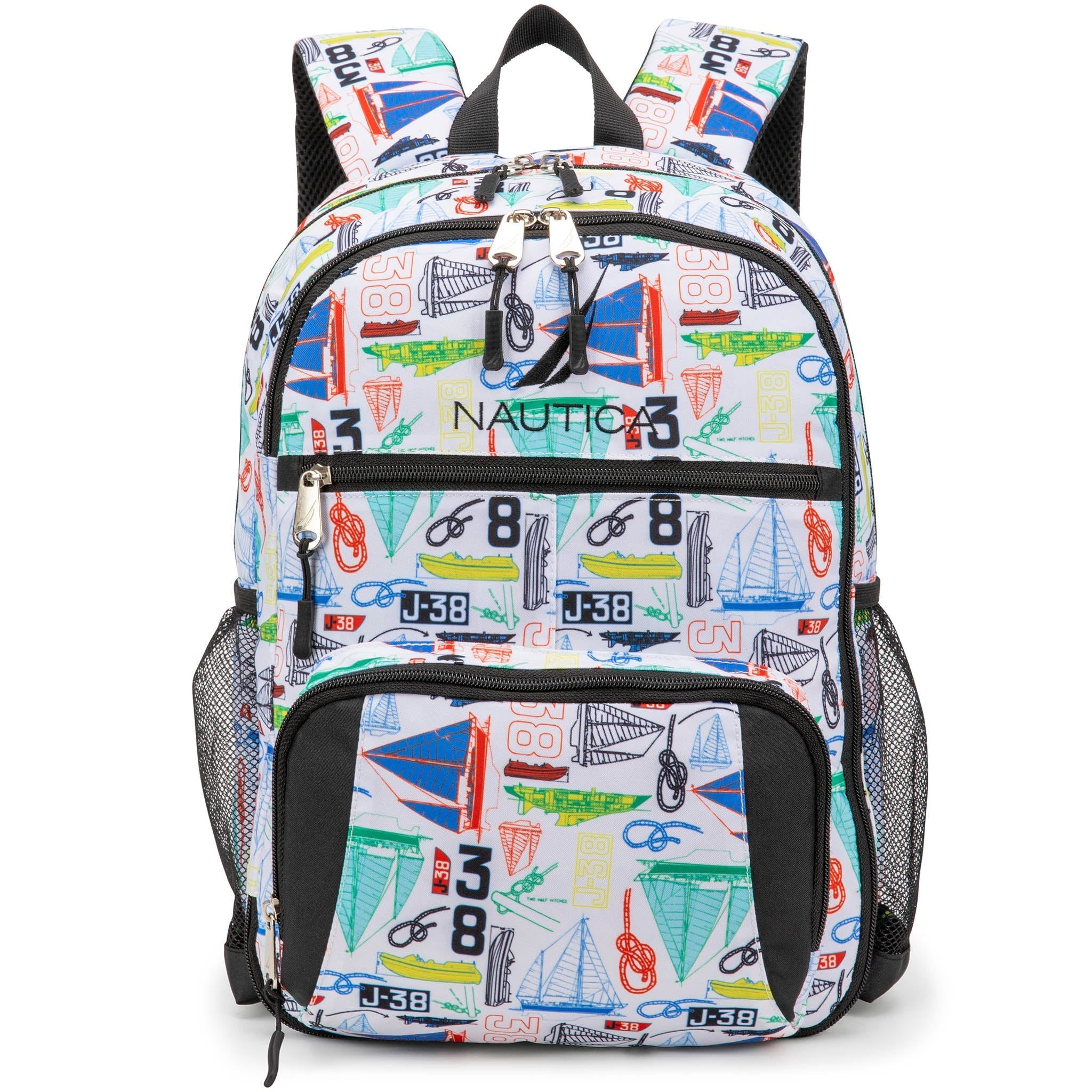 Kids Backpack | 16" Tall | Sailboats