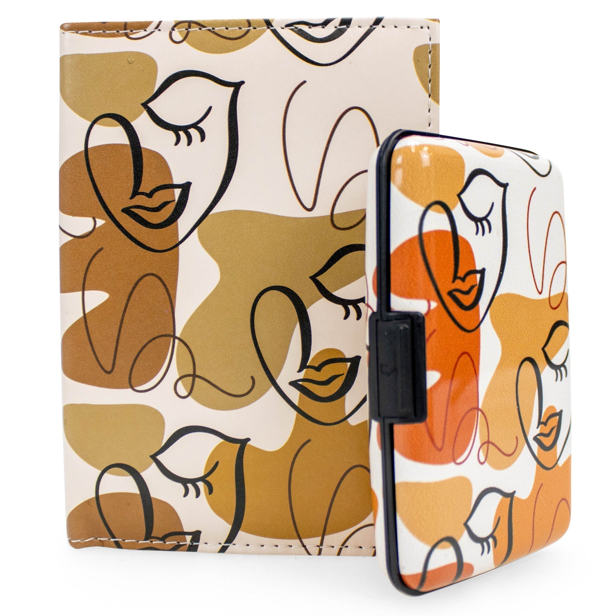 RFID Protected Passport Cover Wallet Set