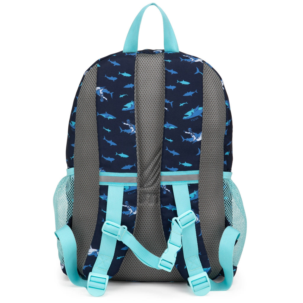 Kids Backpack | 16" Tall | Shark Riders