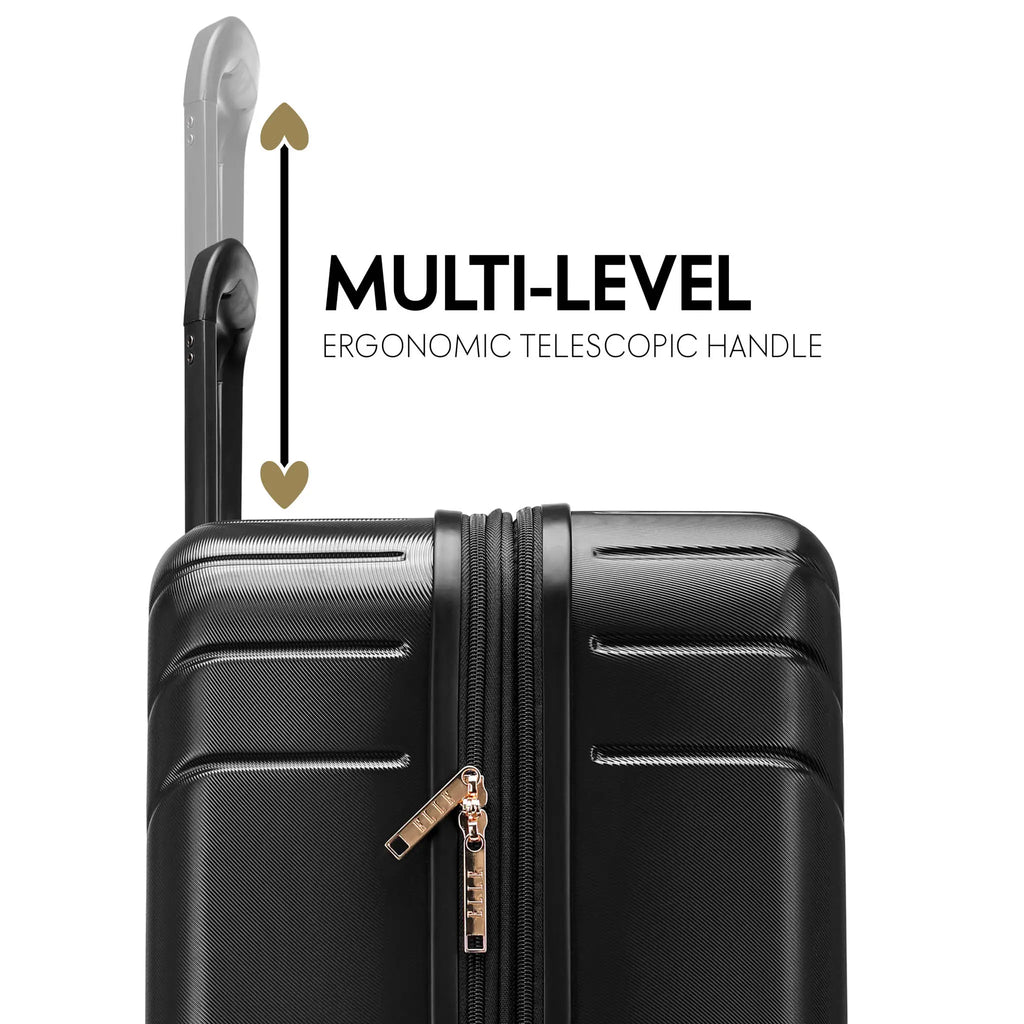Louvre 2 Piece Expandable Polycarbonate Luggage Set