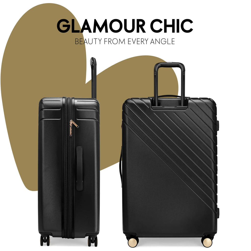 Louvre 2 Piece Expandable Polycarbonate Luggage Set