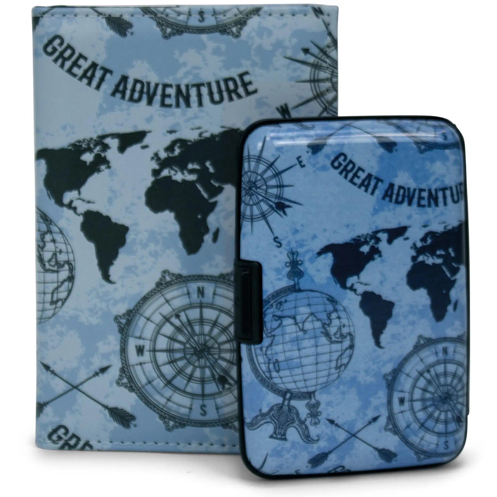 RFID Protected Passport Cover Wallet Set
