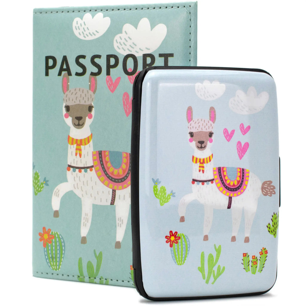 RFID Protected Passport Cover Wallet Set