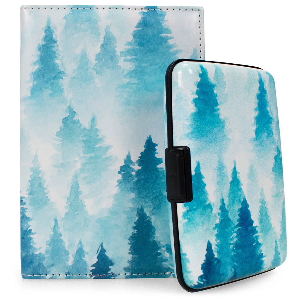 RFID Protected Passport Cover Wallet Set