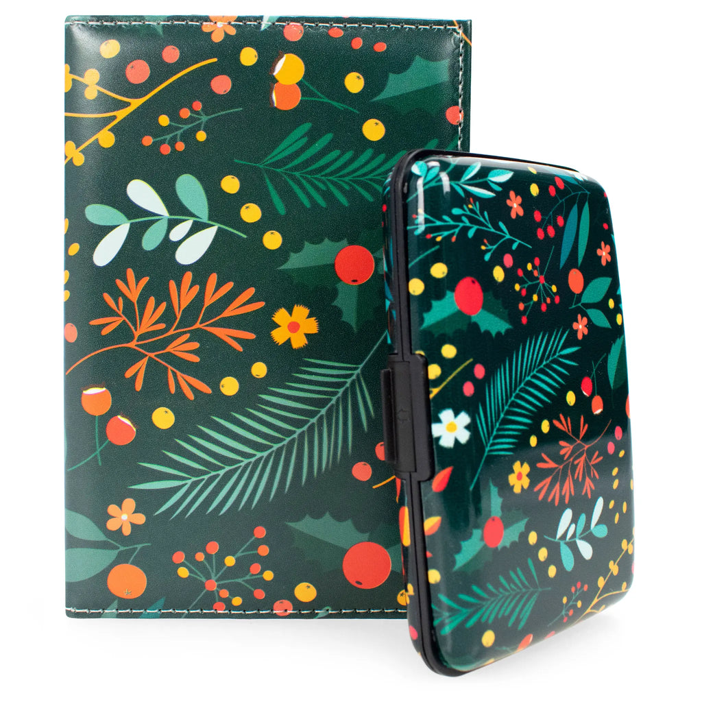 RFID Protected Passport Cover Wallet Set
