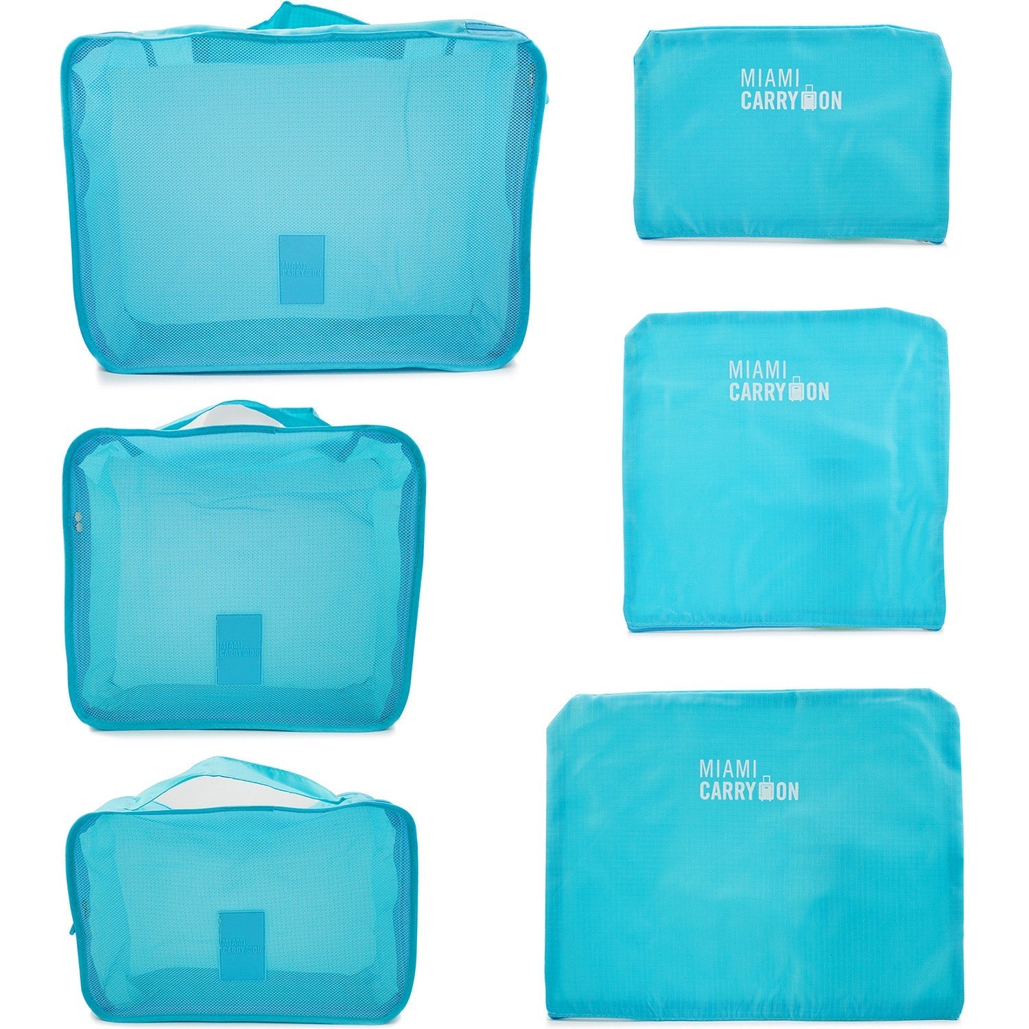 Foldable 6 Piece Packing Cubes
