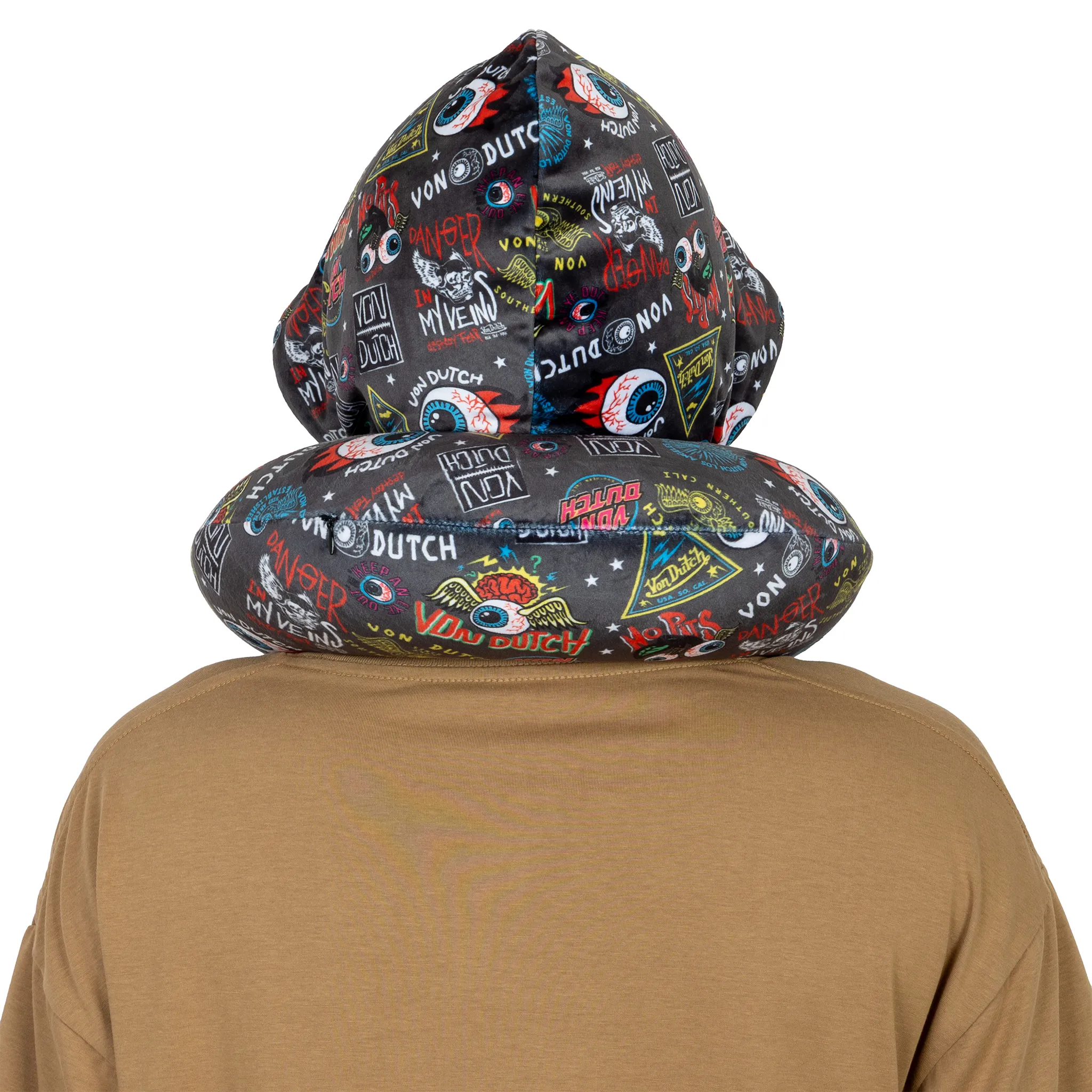 Jax Hooded Memory Foam Travel Neck Pillow