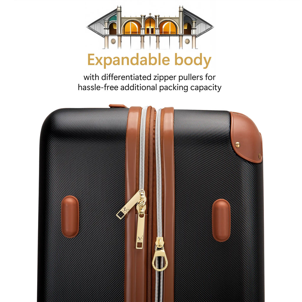 Vintage 20" Expandable Carry-on Suitcase
