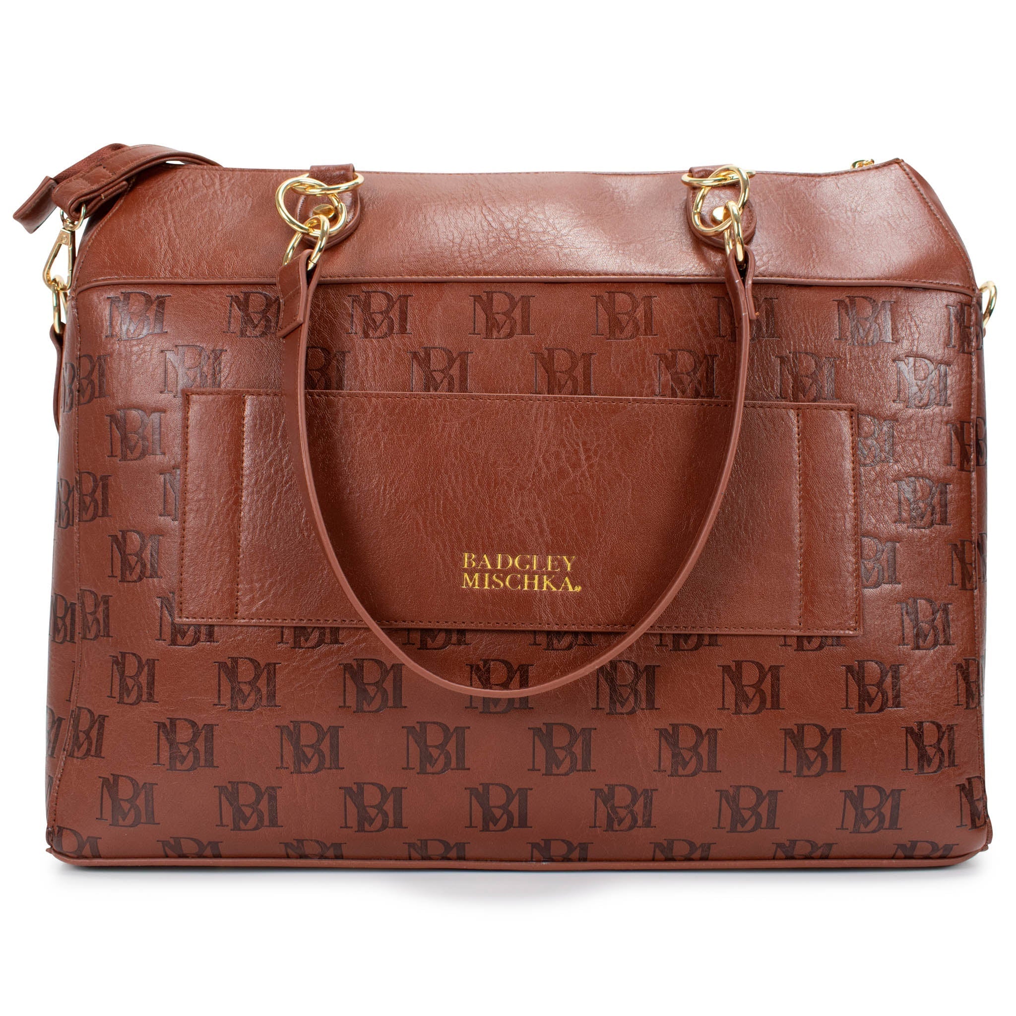 Madalyn Rustic Vegan Leather Weekender Tote Bag