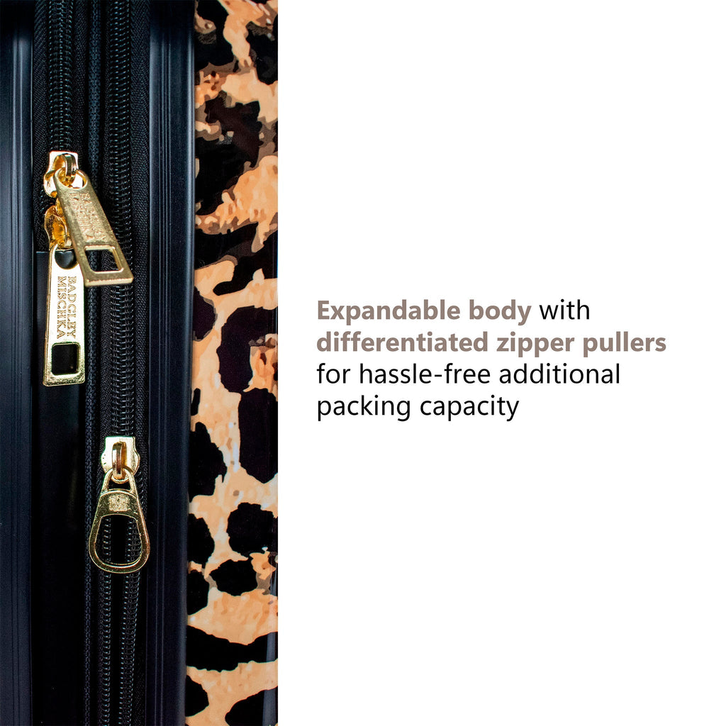 Leopard 3 Piece Expandable Luggage Set